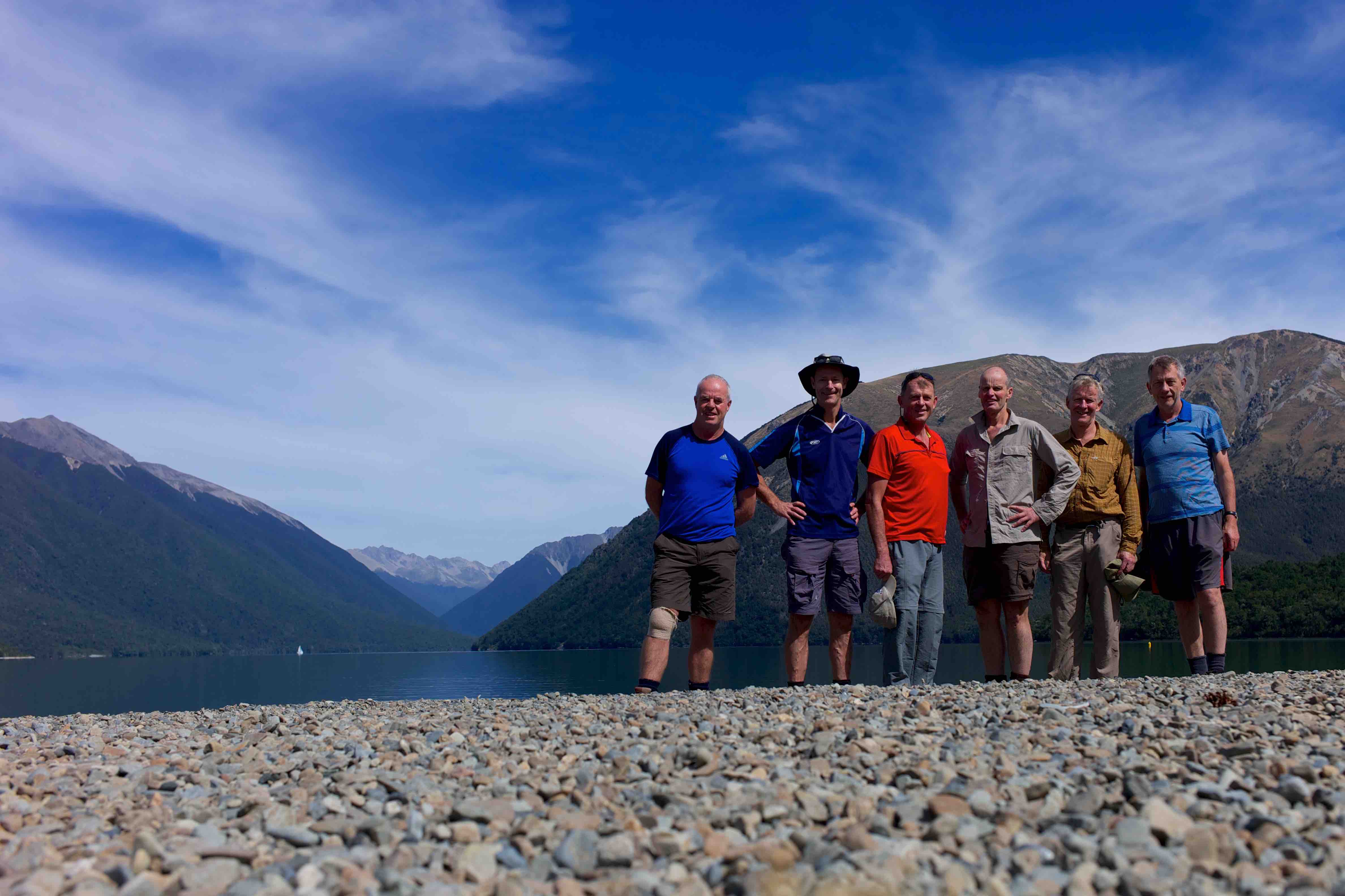 The group by Lake Rotoiti