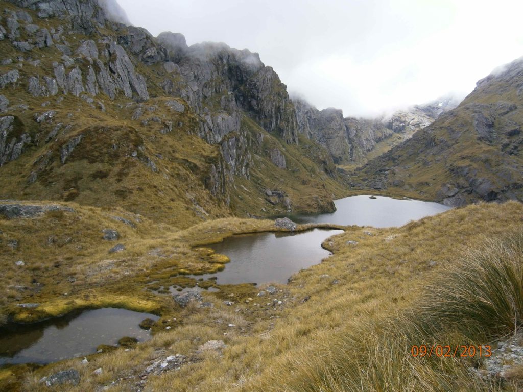 Lakes near the Harris Saddle