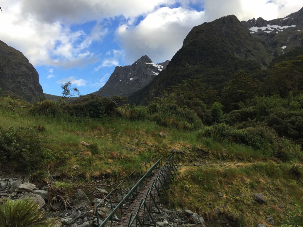 Looking up towards Mackinnon Pass