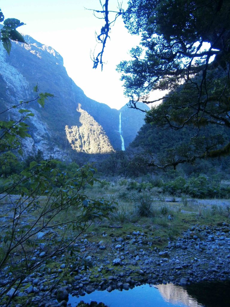 Waterfalls, streams and rivers on the Milford Track