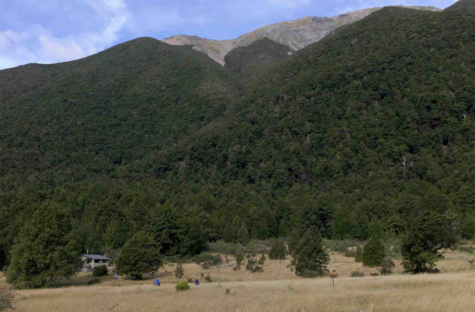 Lakeside Hut at the base of St Arnaud Range