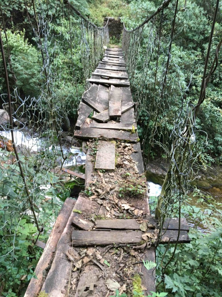 Broken bridge