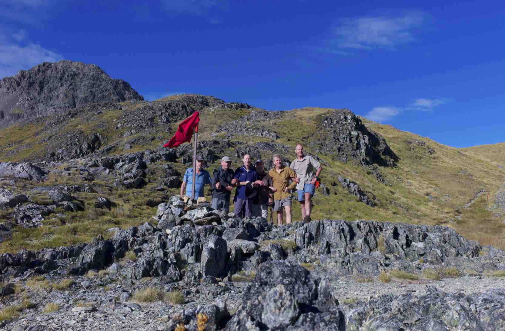 The group on Travers Saddle