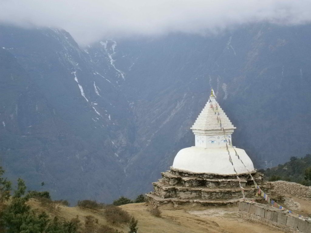 Reasons You Should Go Trekking - Buddhist Stupa Above Namche Bazaar