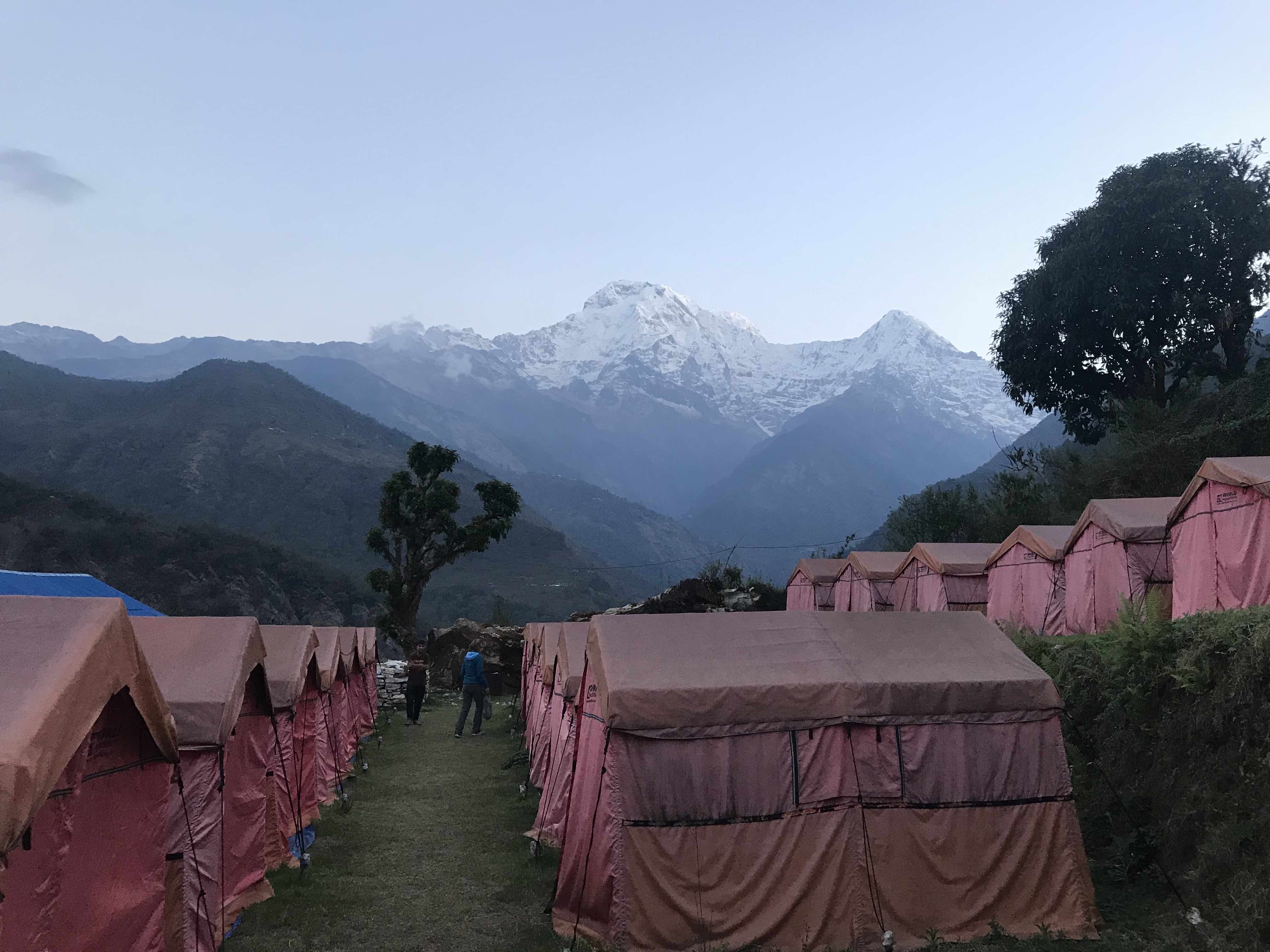 Annapurna South from Campsite