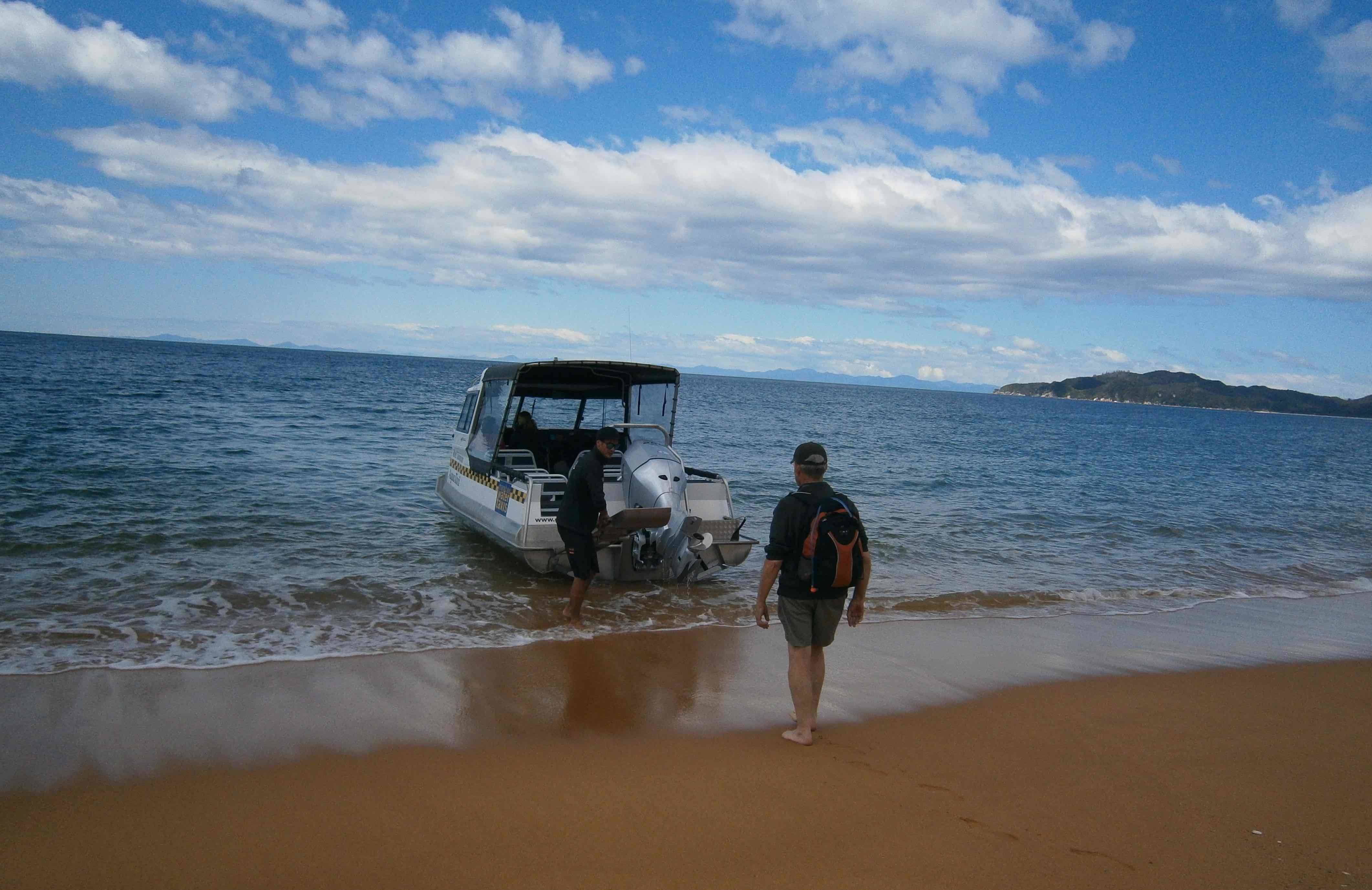 Boat ride at the end of the walk