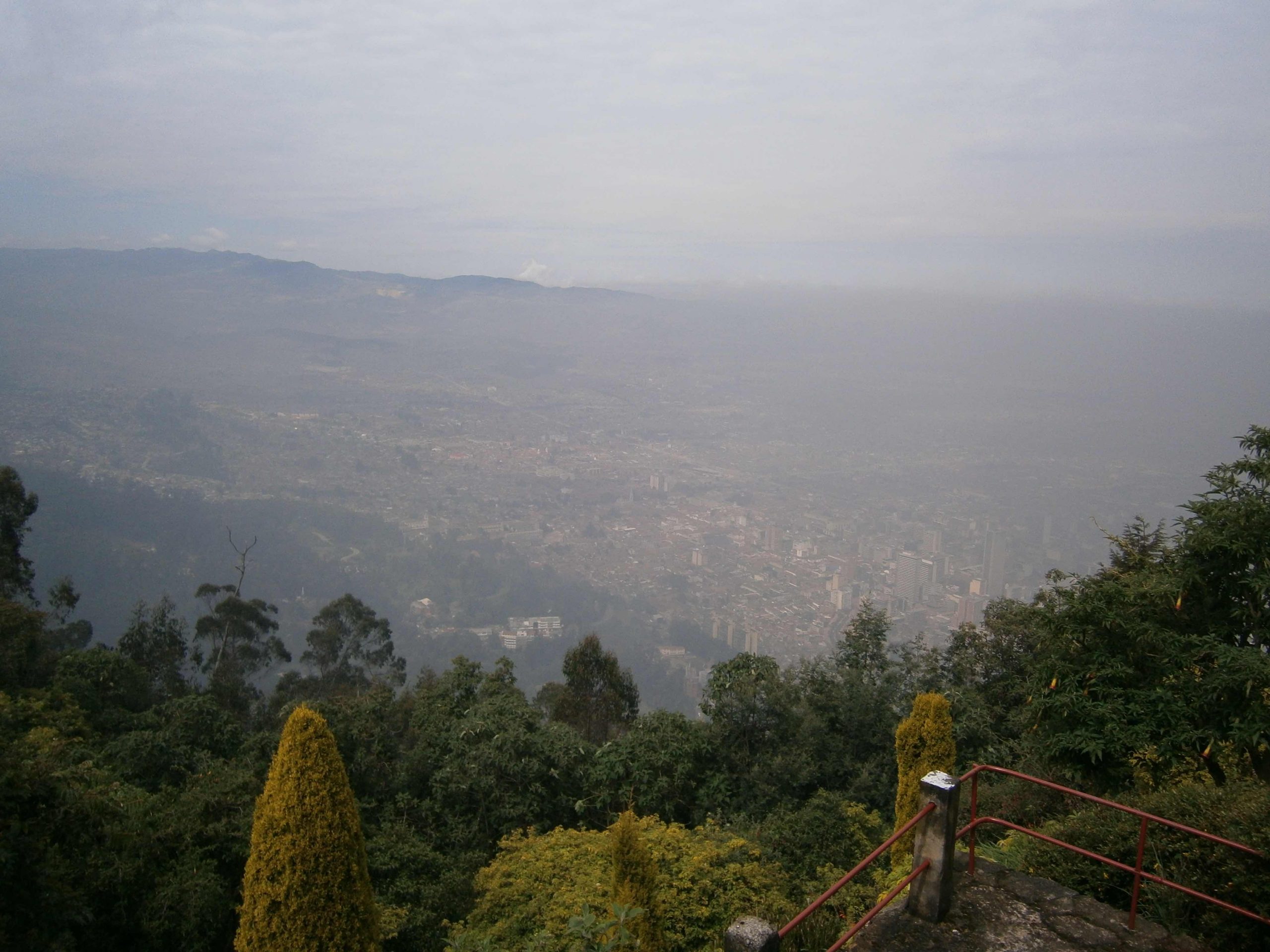 View over Bogota city