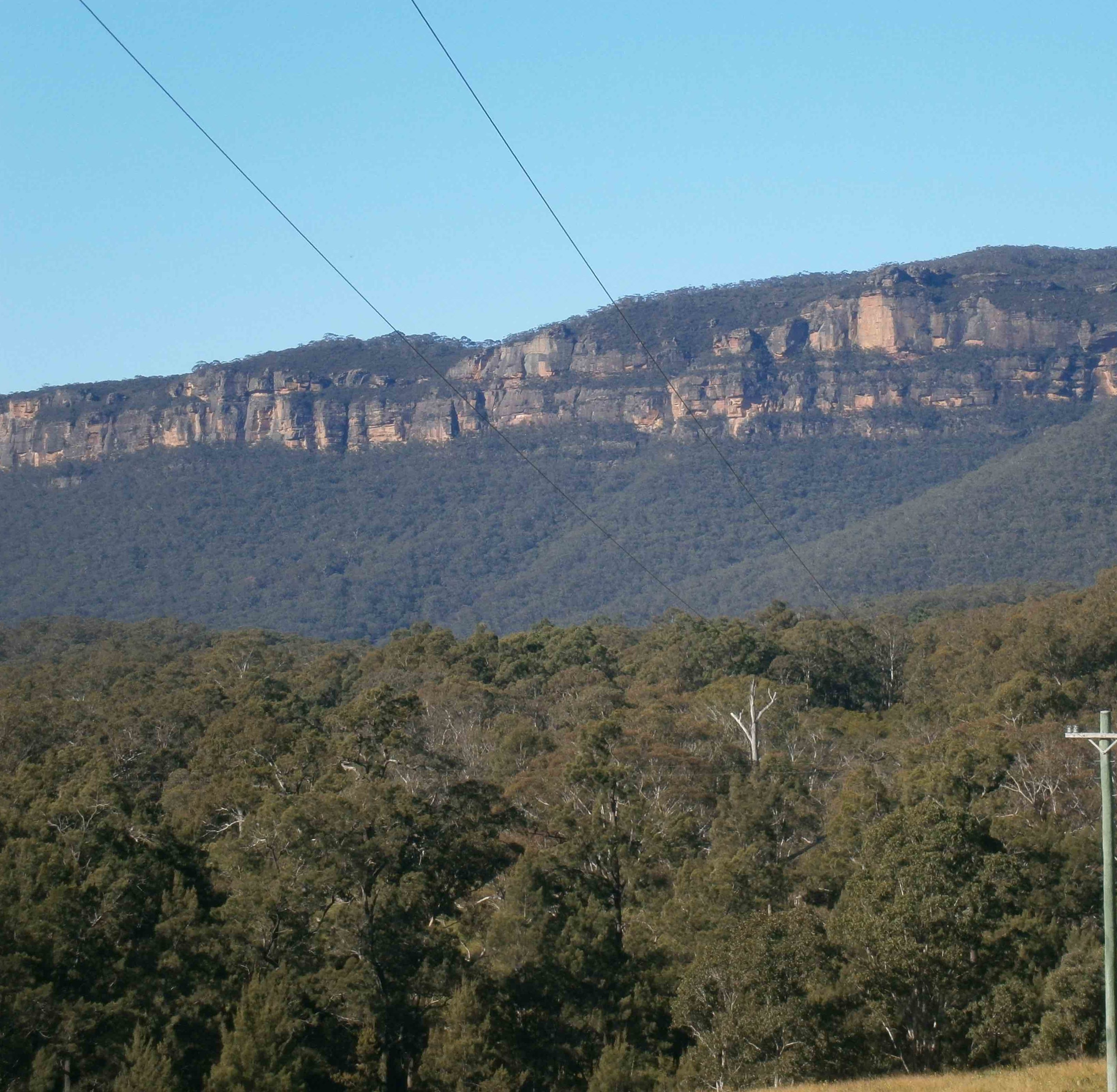 View of the escarpment