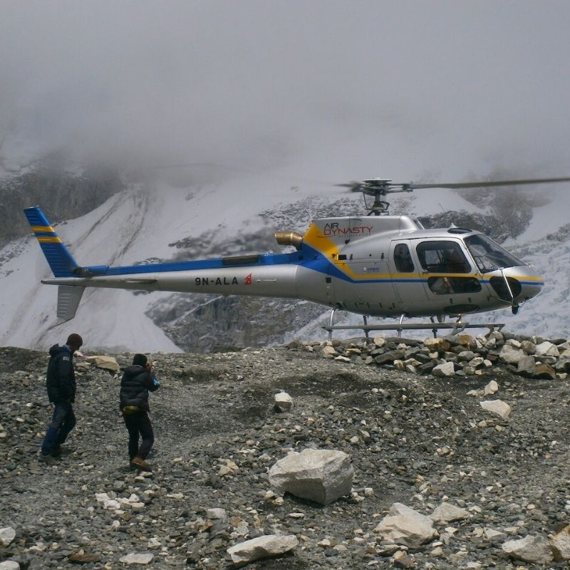 Helicopter rescue - Covid Insurance for Trekking and Mountaineering