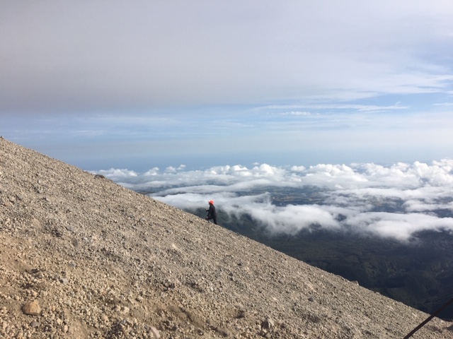 Climbing Mt Taranaki