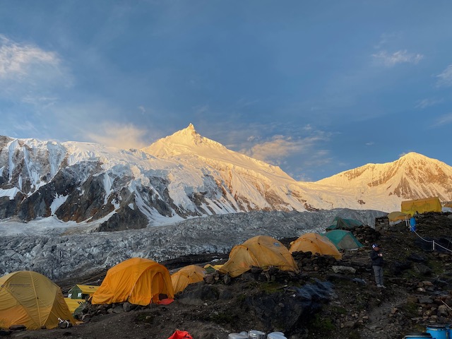 Manaslu from base camp