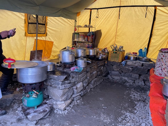 Base camp kitchen tent