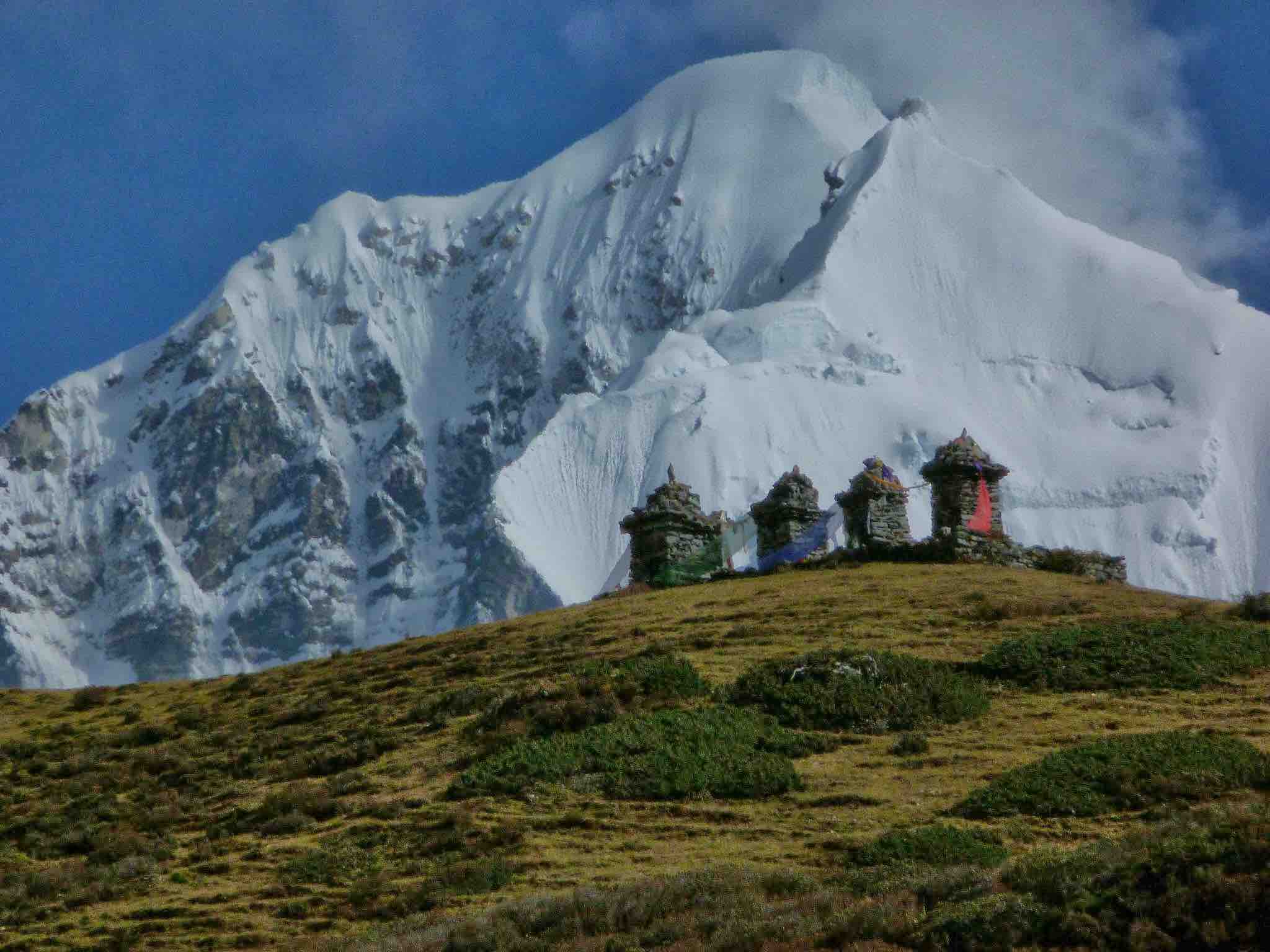 Hilltop mountain view