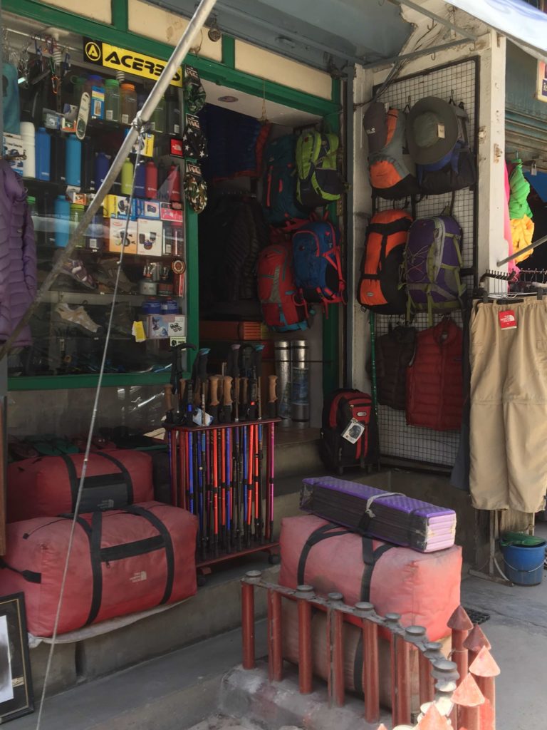 Kathmandu trekking store