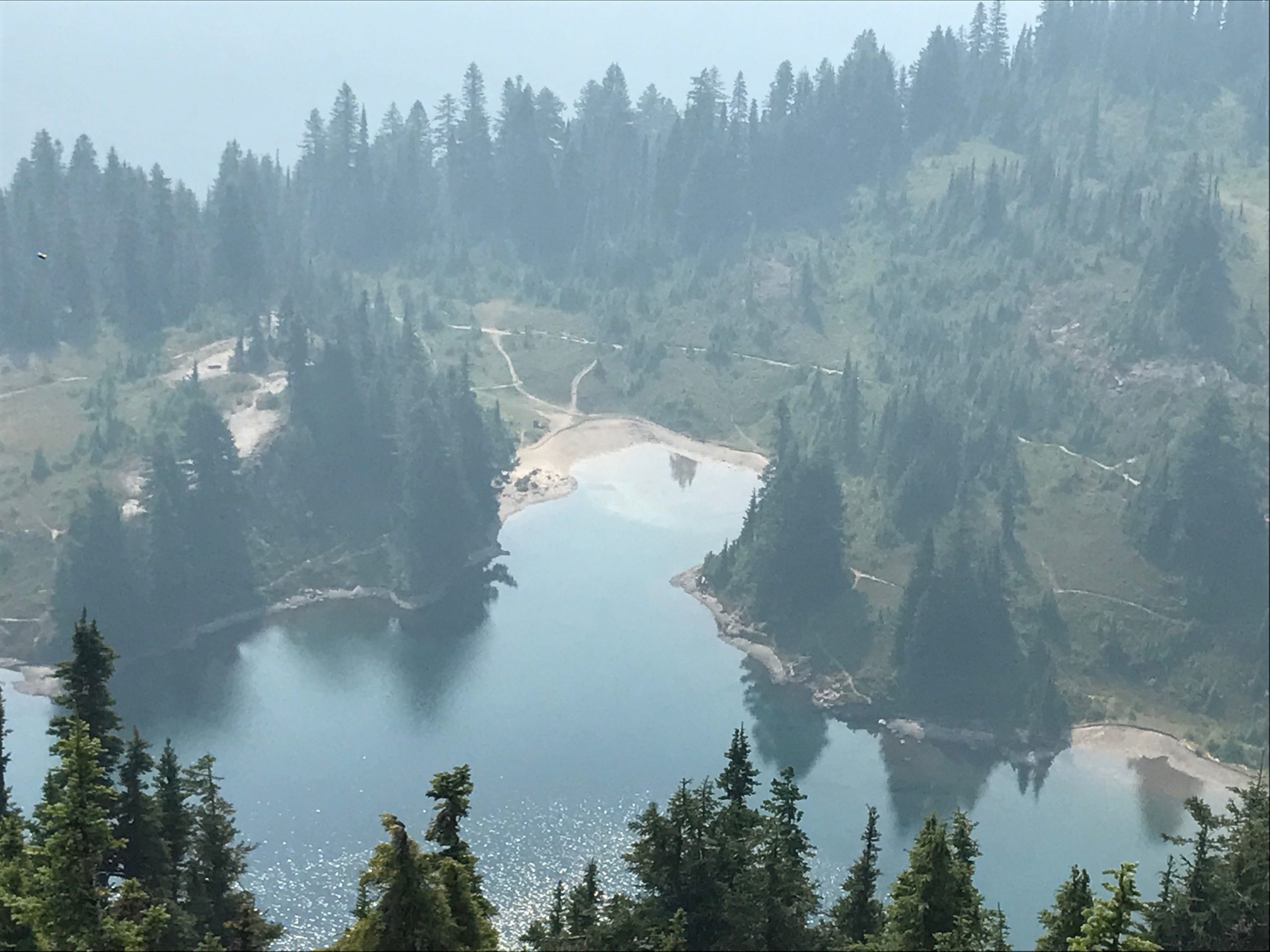 Closeup of Eunice Lake from Tolmie Peak