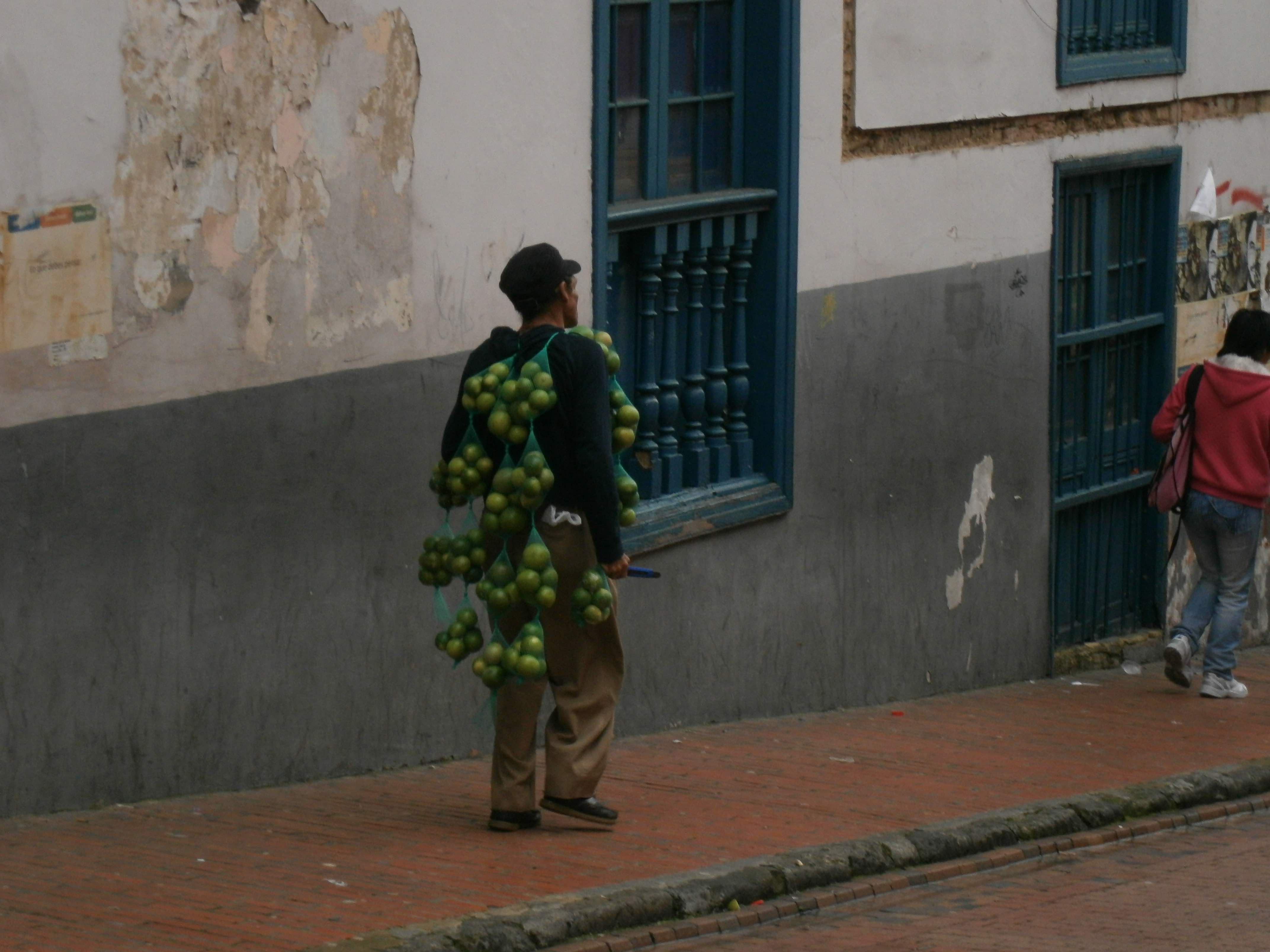 Selling limes in Bogota