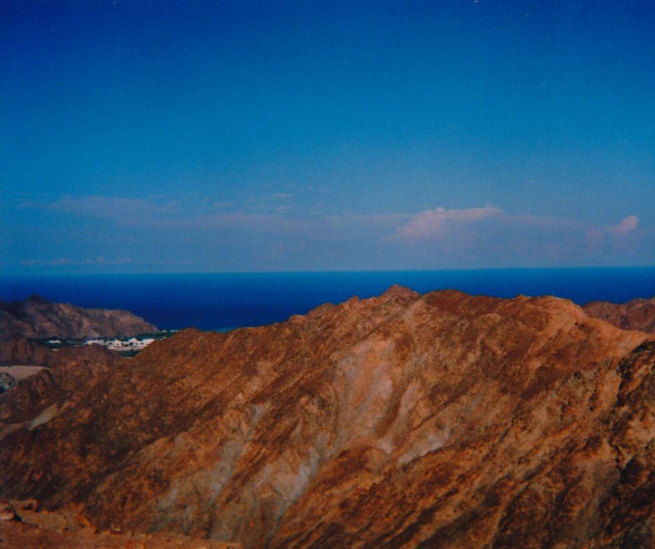 Oman mountains and sky