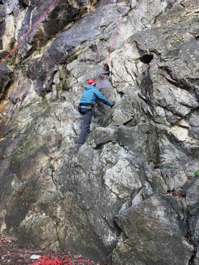 Rock climbing