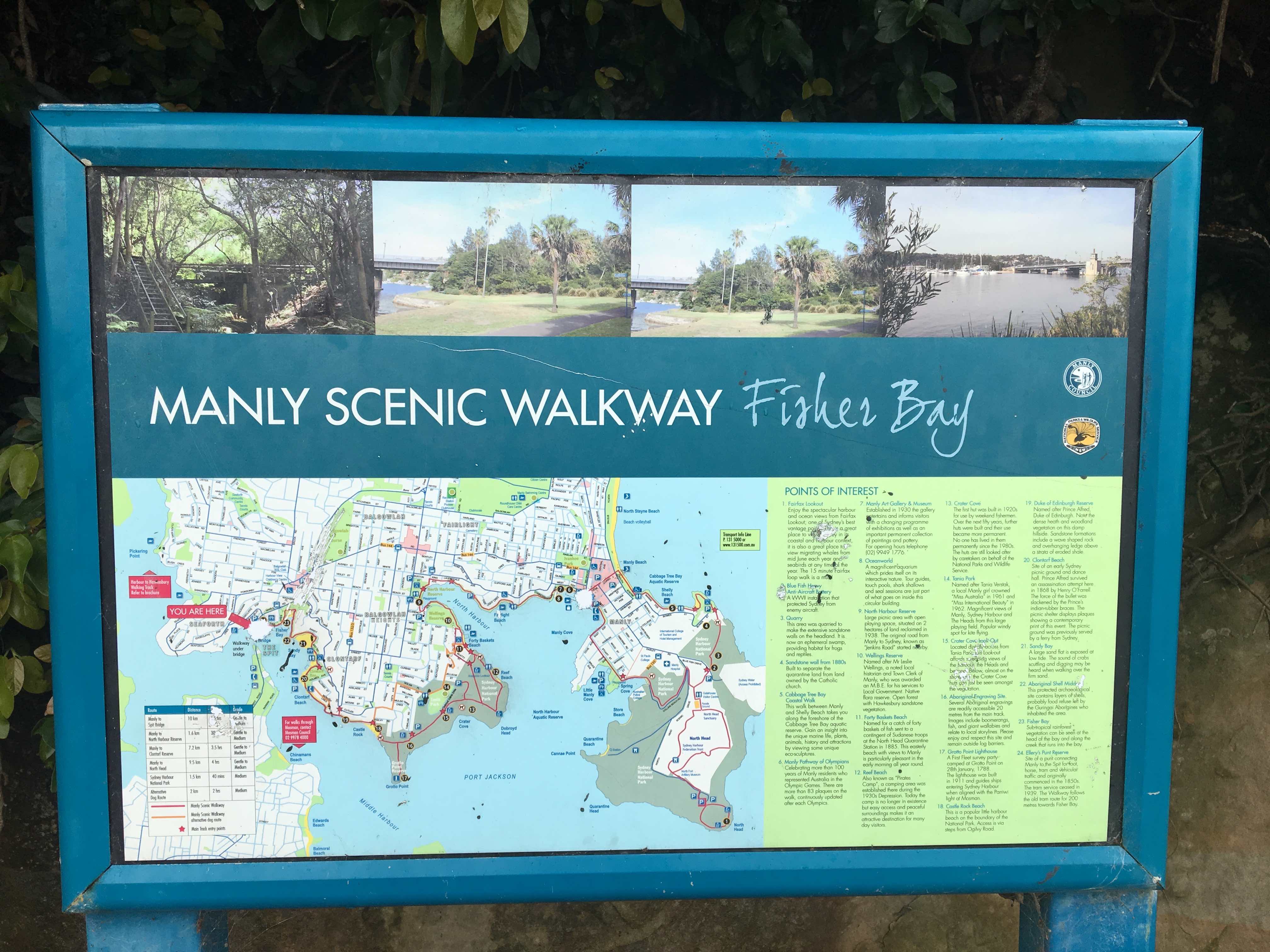 Spit to Manly Map