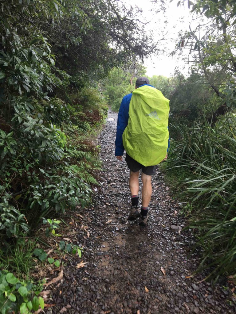 Training with a backpack on the Spit to Manly walk