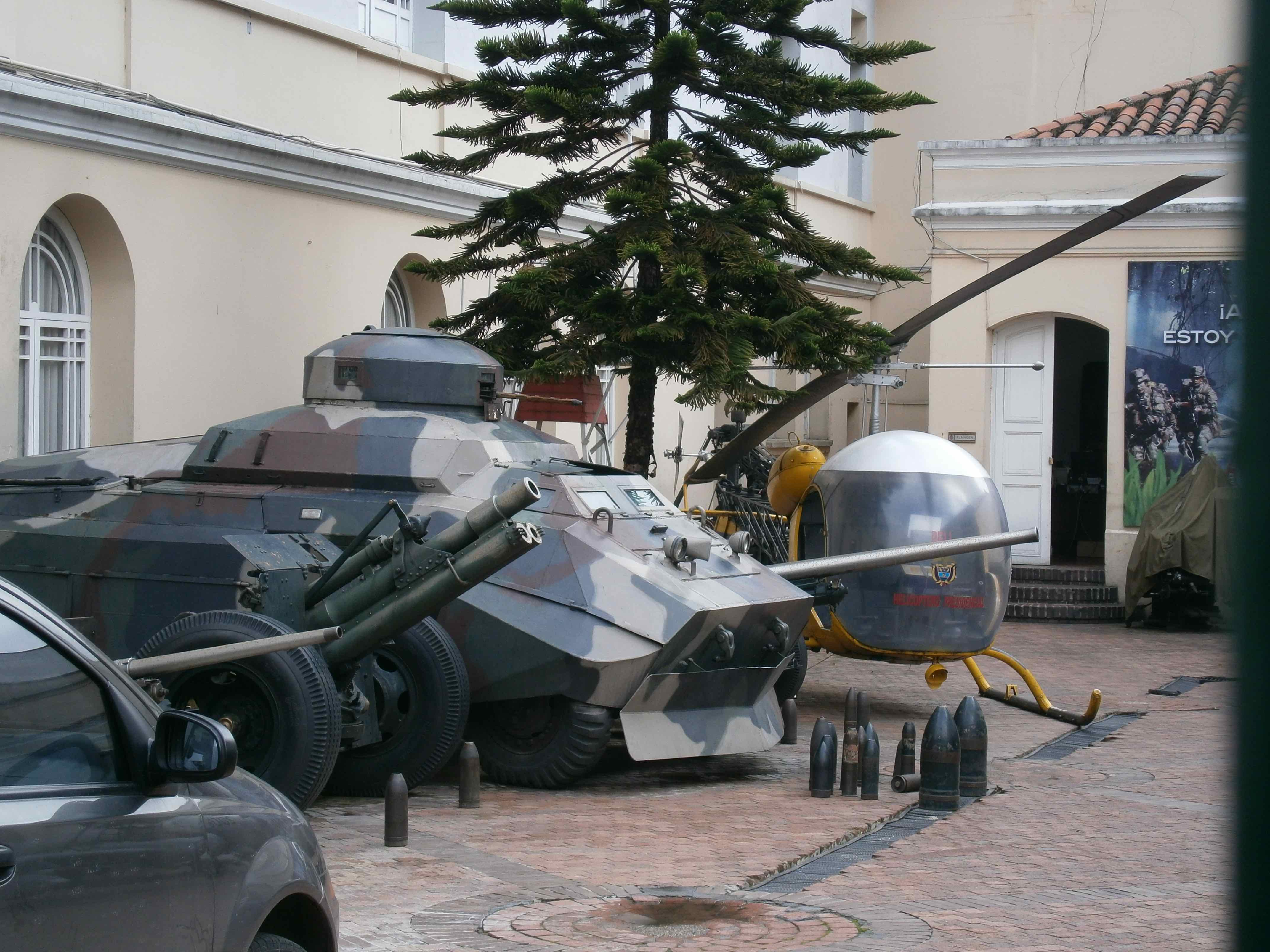 Tank on display at the Military museum