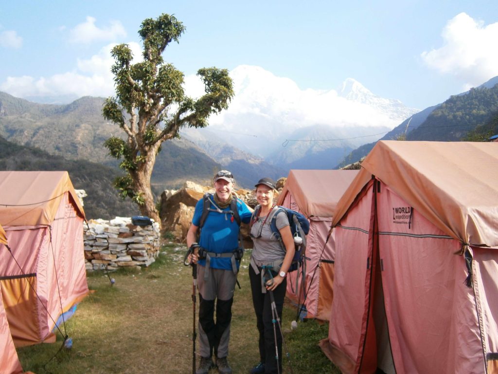 Reasons You Should Go Trekking - View to Dhaulagiri from campsite